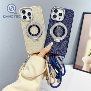 crystal diamond case with stand