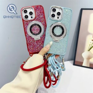 crystal diamond case with stand