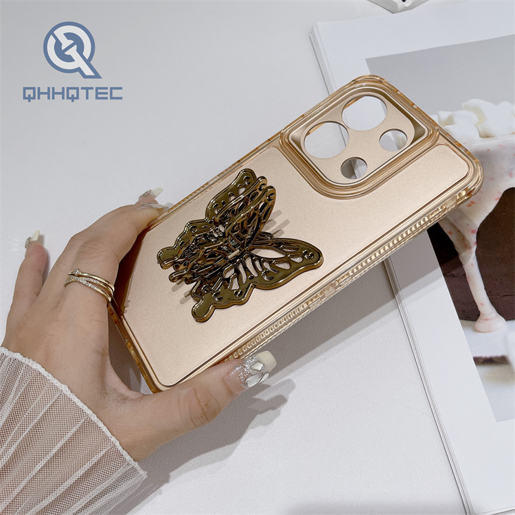 colorful 3 in 1 case with butterfly stand