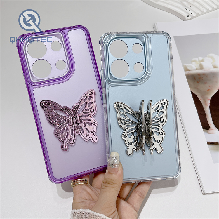 colorful 3 in 1 case with butterfly stand