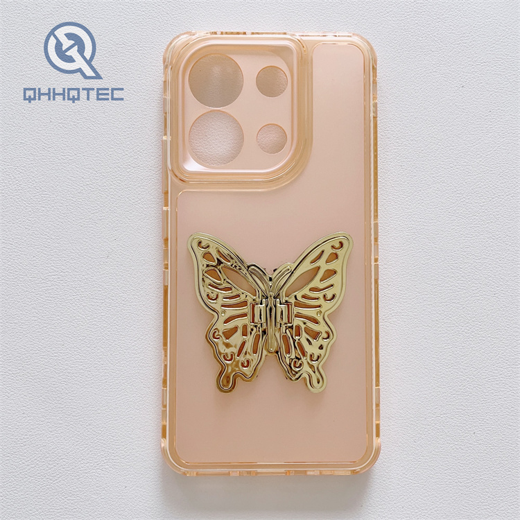 colorful 3 in 1 case with butterfly stand