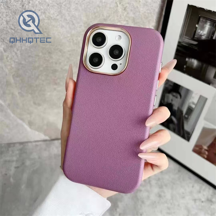 leather grain phone case
