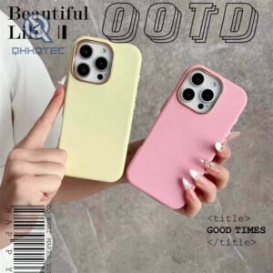 leather texture len frame protect cover