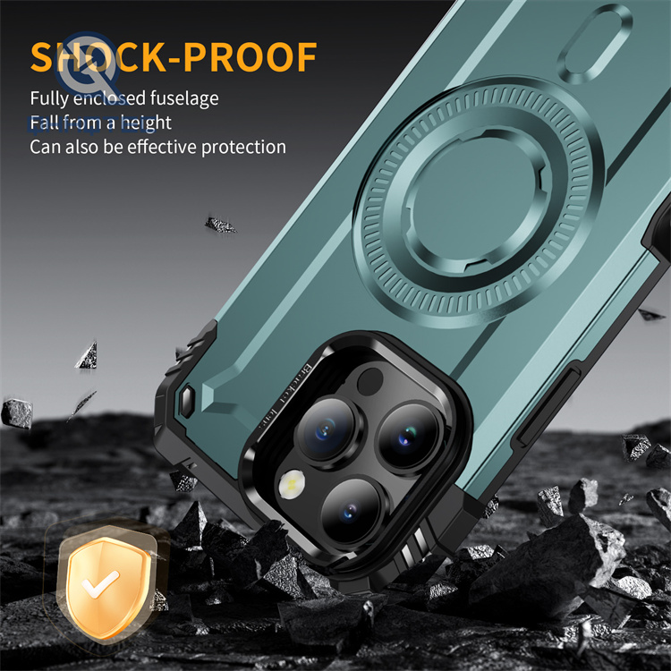 anti drop magnetic bracket mobile phone case for iphone 16 pro max