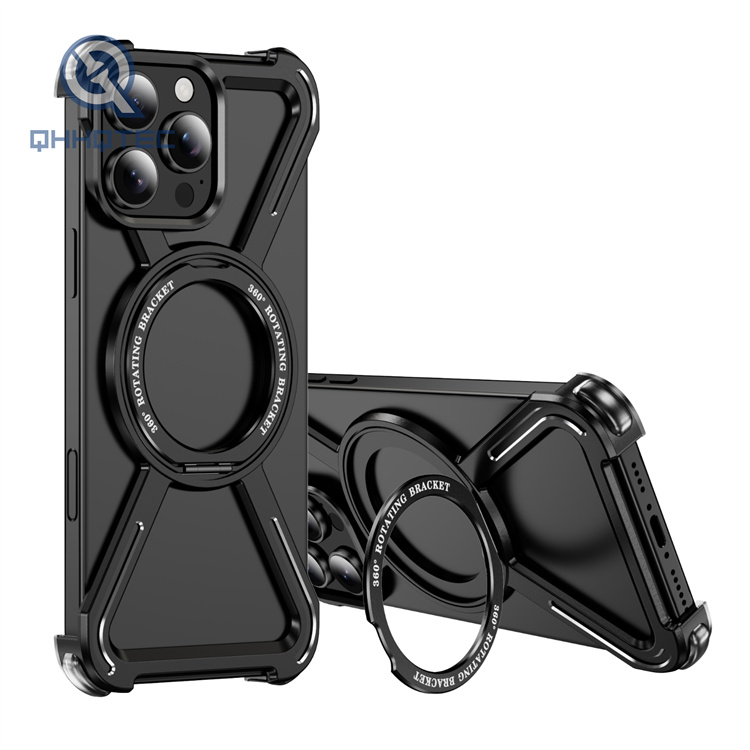 super cool magnetic rotating bracket mobile phone case iphone 16 pro max