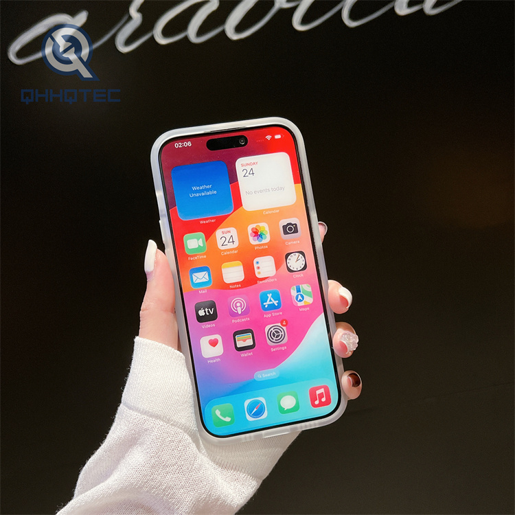 solid color magnetic mobile phone case lens frame holder iphone 16 pro max