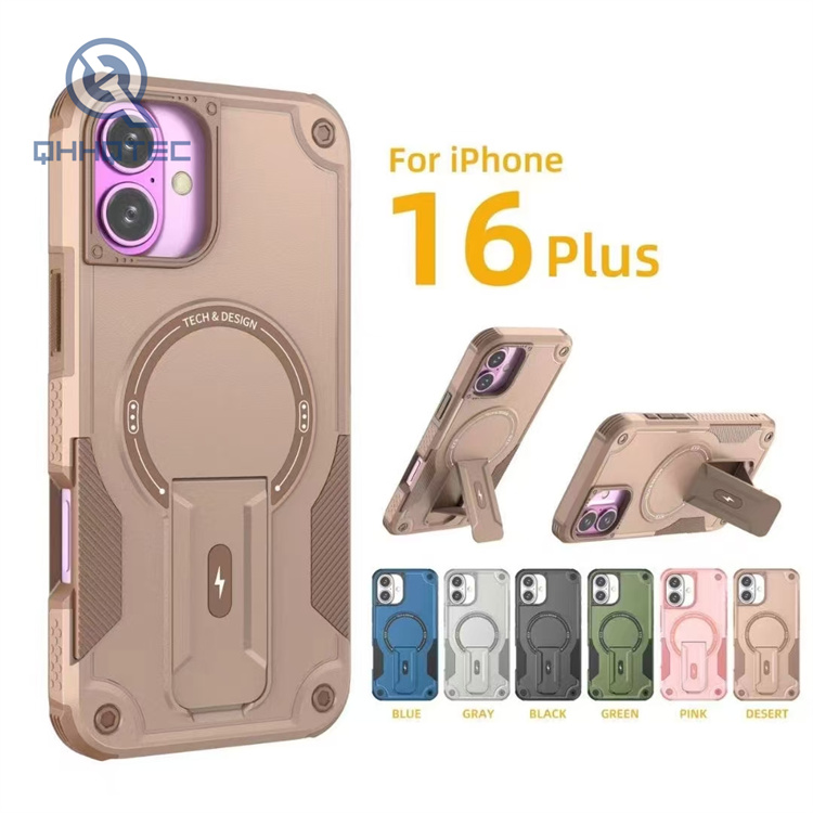 magnetic bracket cool phone case iphone 16 pro max