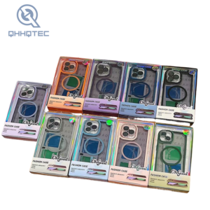 high transparent color magsafe case with box package