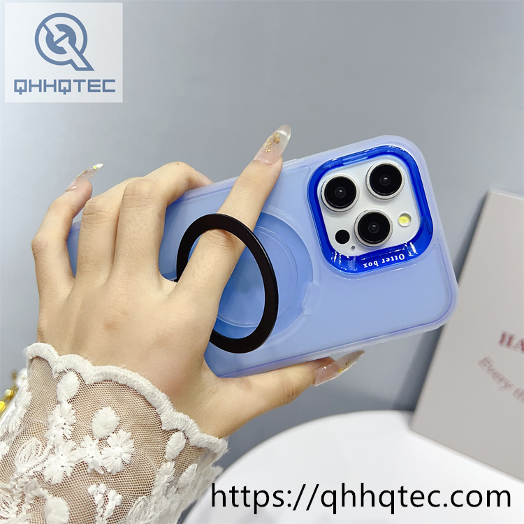 high end luxury transparent dyed three in one magnetic mobile phone case for iphone 16