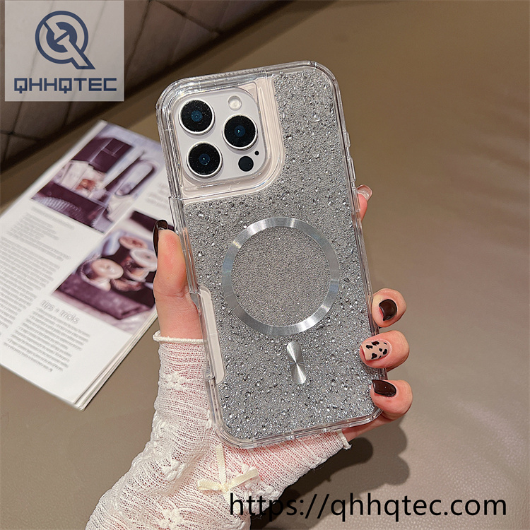 transparent full glitter sequins 2 in 1 case (复制)