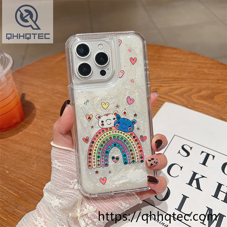 plaid diamonds 2 in 1 glitter case (复制)