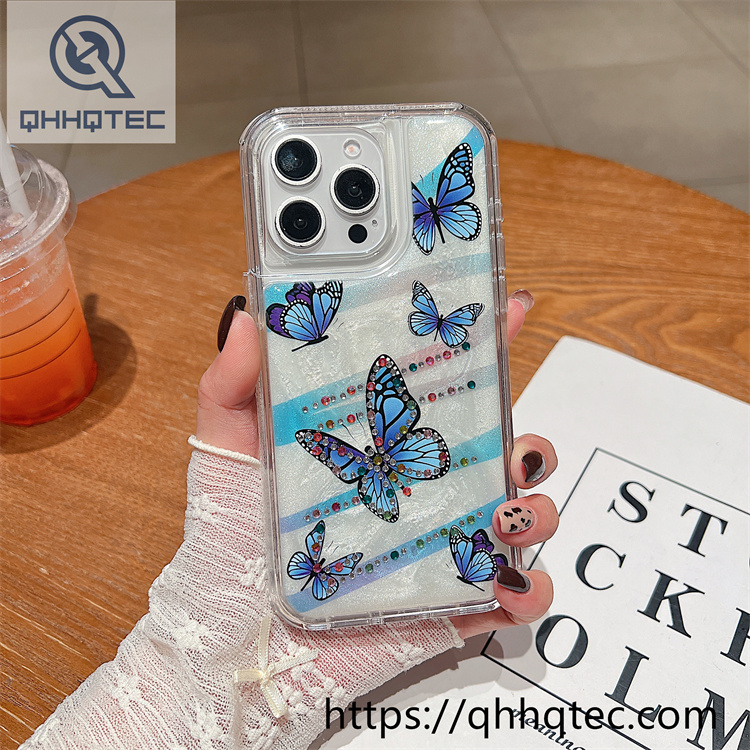 plaid diamonds 2 in 1 glitter case (复制)