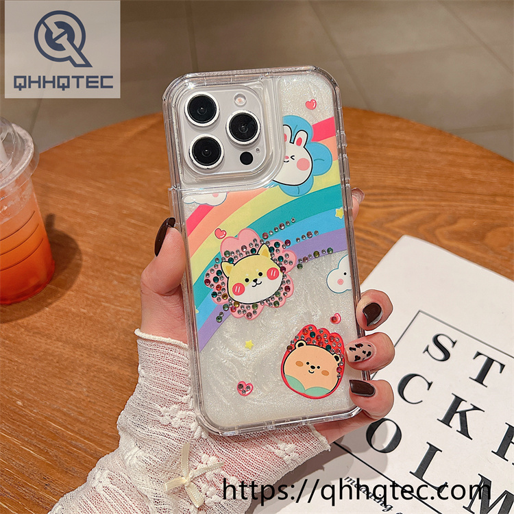 plaid diamonds 2 in 1 glitter case (复制)