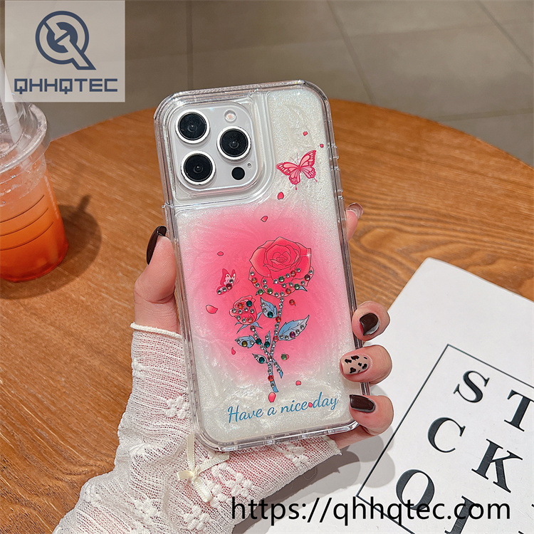 plaid diamonds 2 in 1 glitter case (复制)