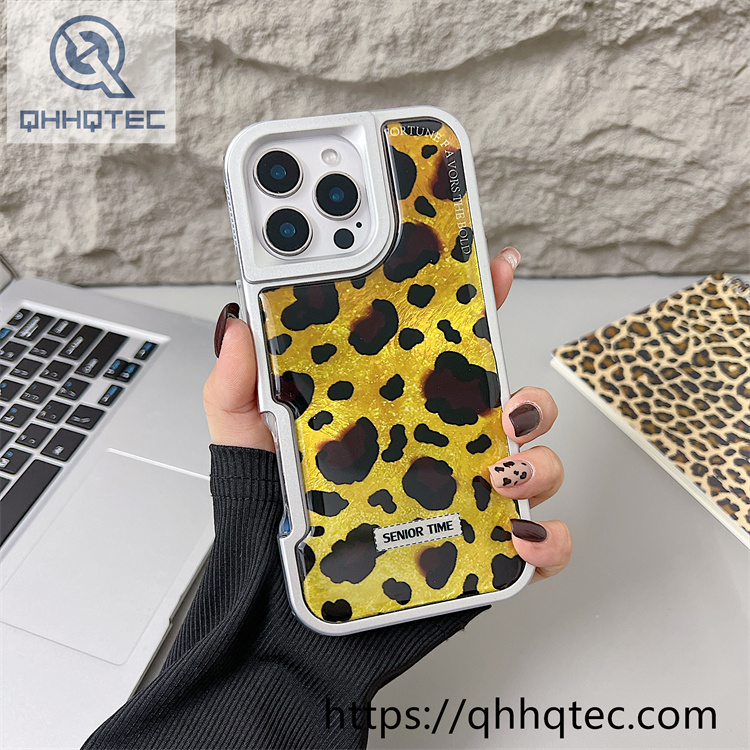 leopard 2 in 1 bright dripping case