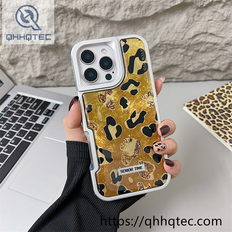 leopard 2 in 1 bright dripping case