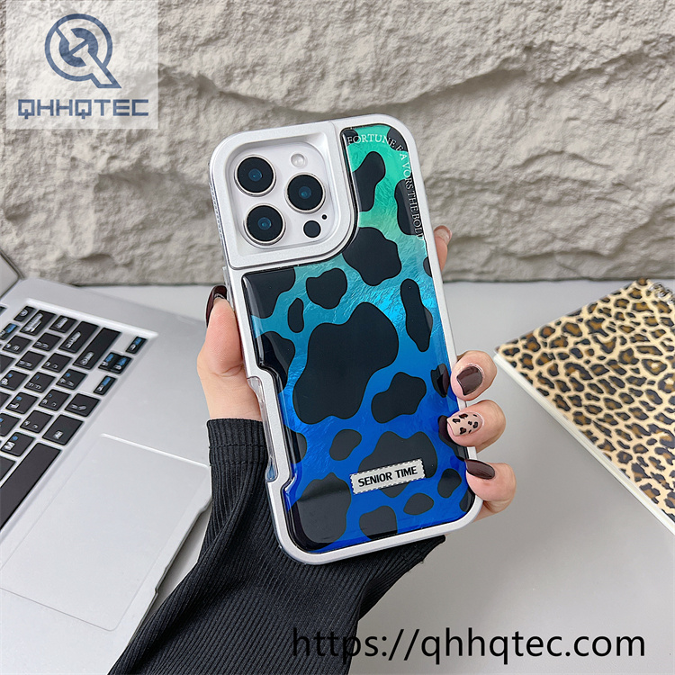 leopard 2 in 1 bright dripping case