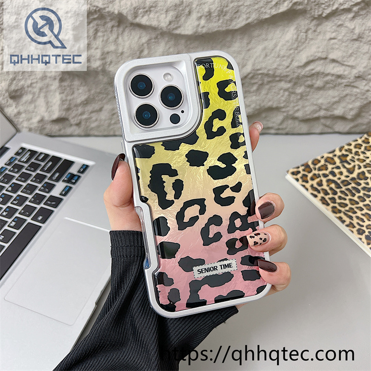 leopard 2 in 1 bright dripping case