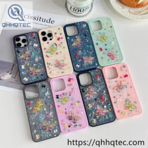 full diamonds glitter butterfly phone cover