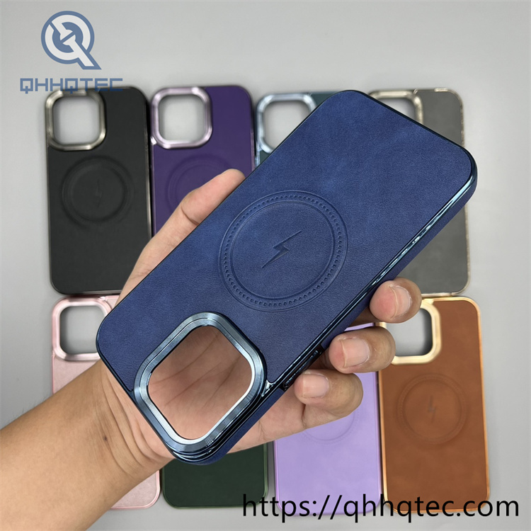 flannel patch electroplate frame magsafe case