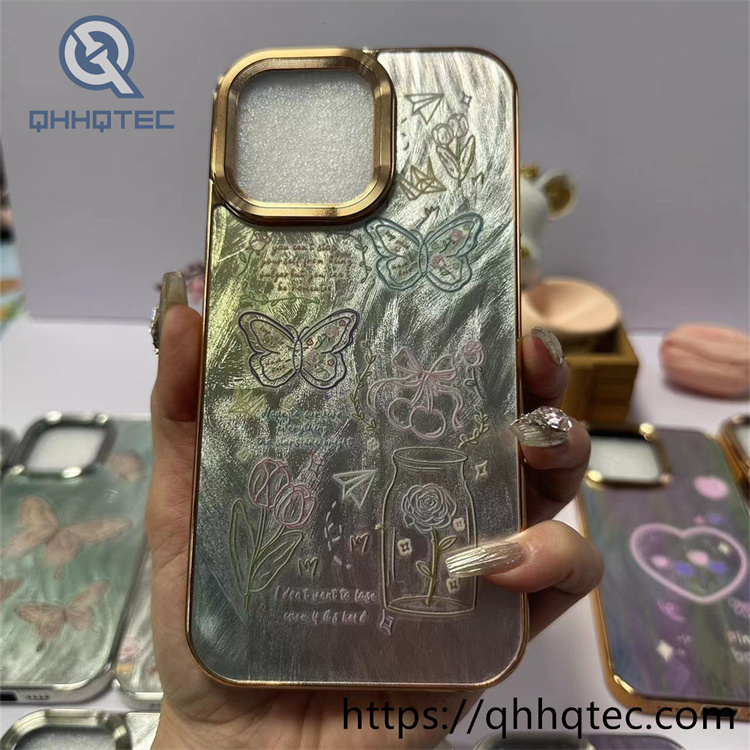 electroplate colorful painting case