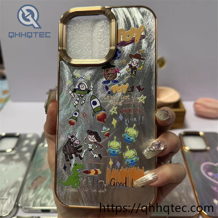 electroplate colorful painting case