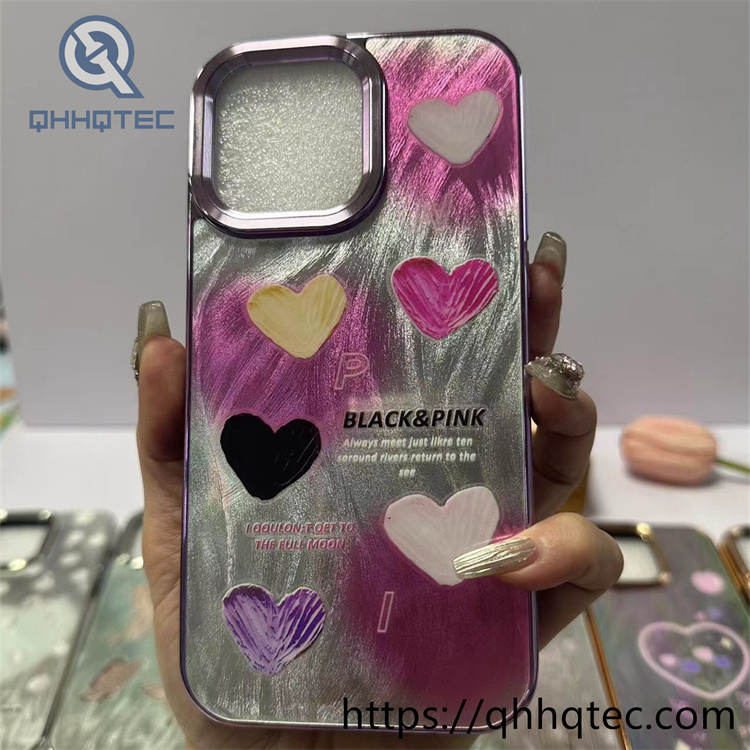 electroplate colorful painting case