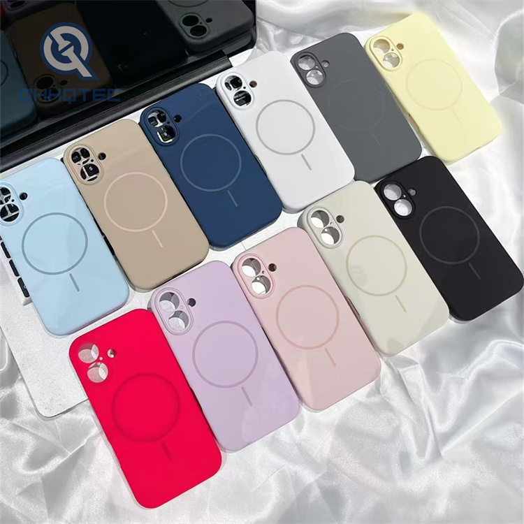 funda magnética silicona líquida iphone 16