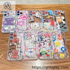 cute painting transparent phone case