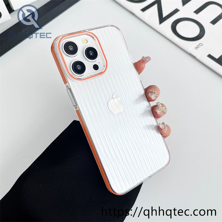 transparent anti fall texture design case