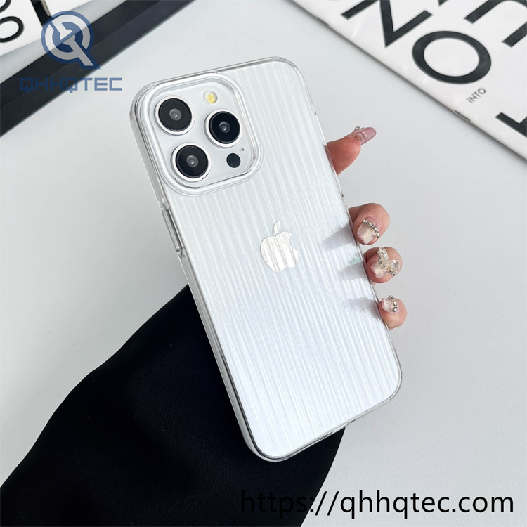 transparent anti fall texture design case