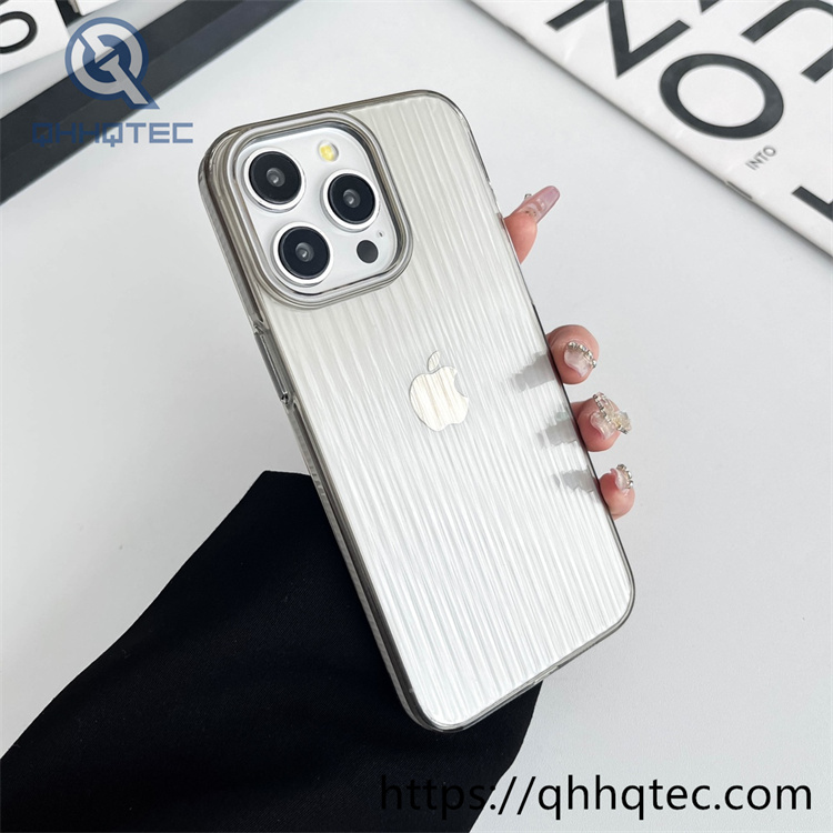 transparent anti fall texture design case