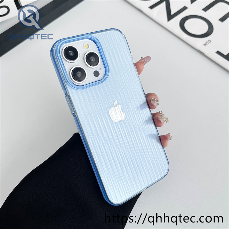 transparent anti fall texture design case