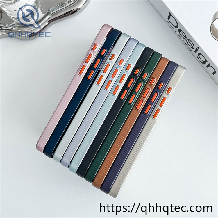 metallic pc material corrugated pattern iphone 16 pro max phone case