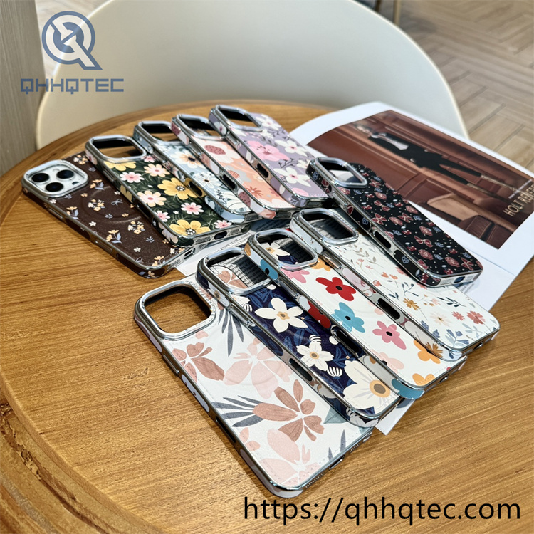 premium diamond lens independent button magnetic phone case