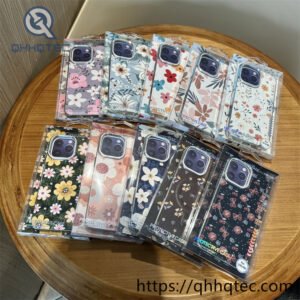 premium diamond lens independent button magnetic phone case