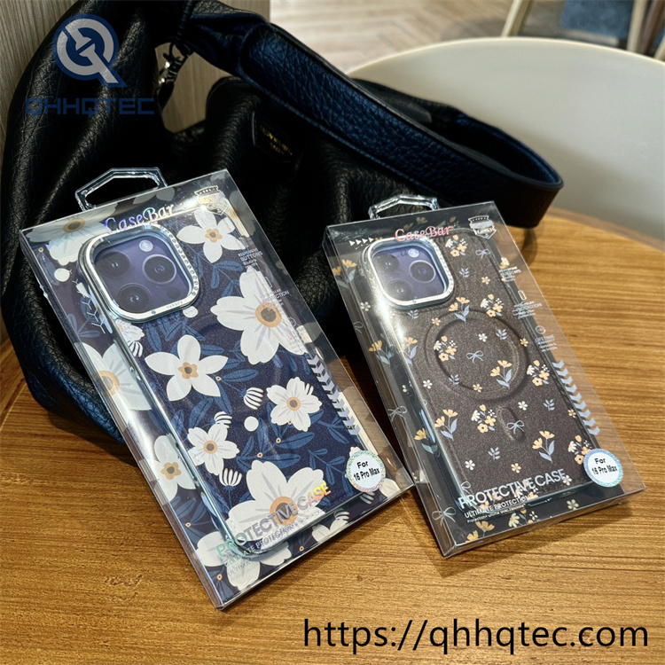 premium diamond lens independent button magnetic phone case