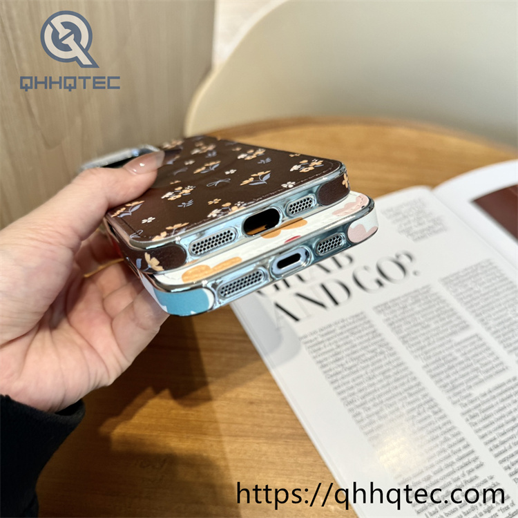 premium diamond lens independent button magnetic phone case