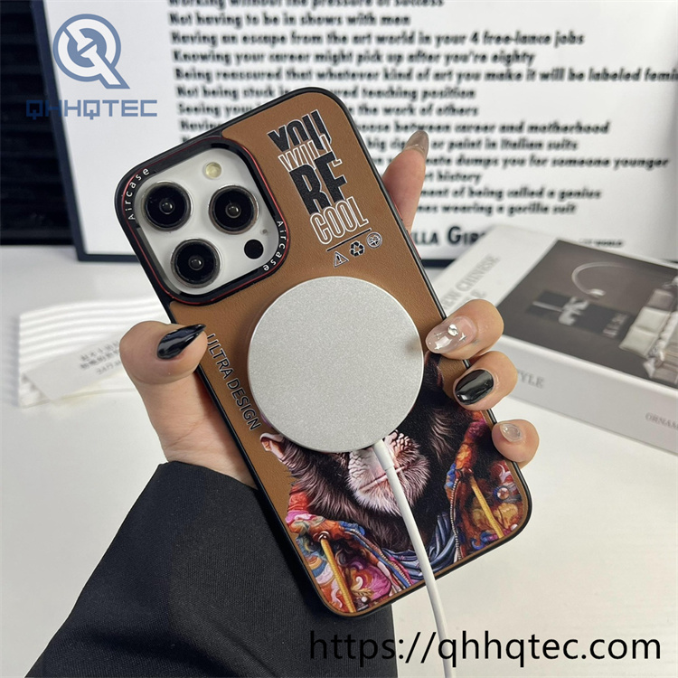 painted magnetic card holder phone case iphone 16 pro max