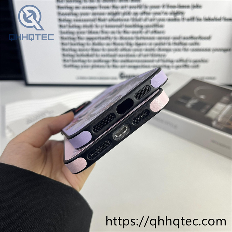 painted magnetic card holder phone case iphone 16 pro max