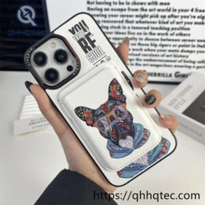 painted magnetic card holder phone case iphone 16 pro max