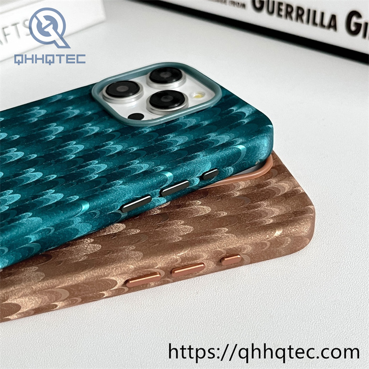 peacock pattern leather magnetic high end luxury mobile phone case