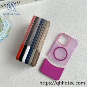 cool shadow soft sand removable magnetic transparent color new mobile phone case