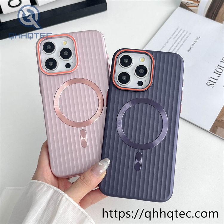 magnetic cd texture new design phone case for iphone 16