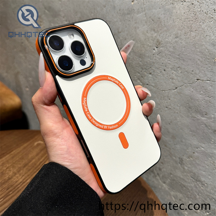 contrast color magnetic new design mobile phone case for iphone
