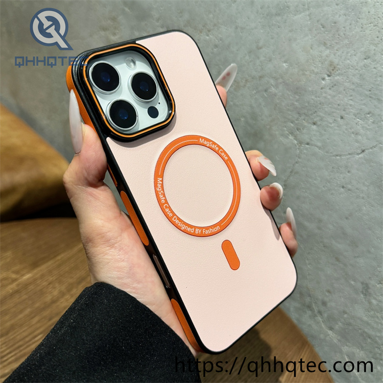 contrast color magnetic new design mobile phone case for iphone