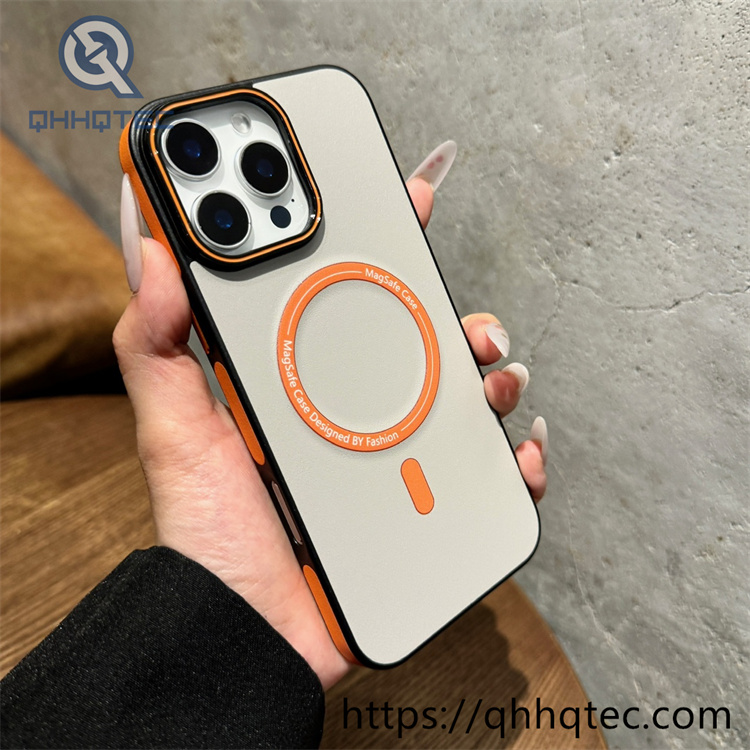 contrast color magnetic new design mobile phone case for iphone