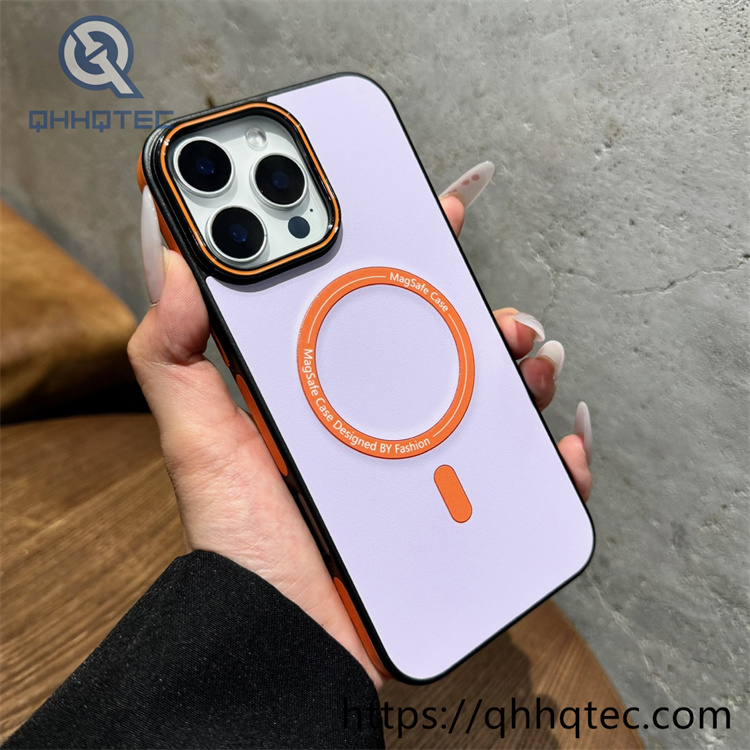 contrast color magnetic new design mobile phone case for iphone