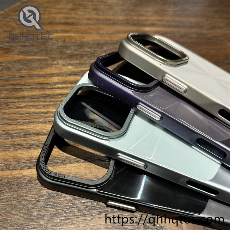 cd pattern metal large hole luxury mobile phone case for iphone