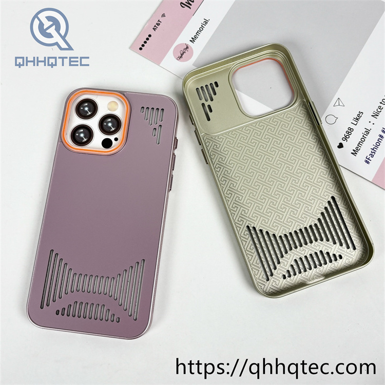 liquid hollow heat dissipation mobile phone case iphone 16 pro max